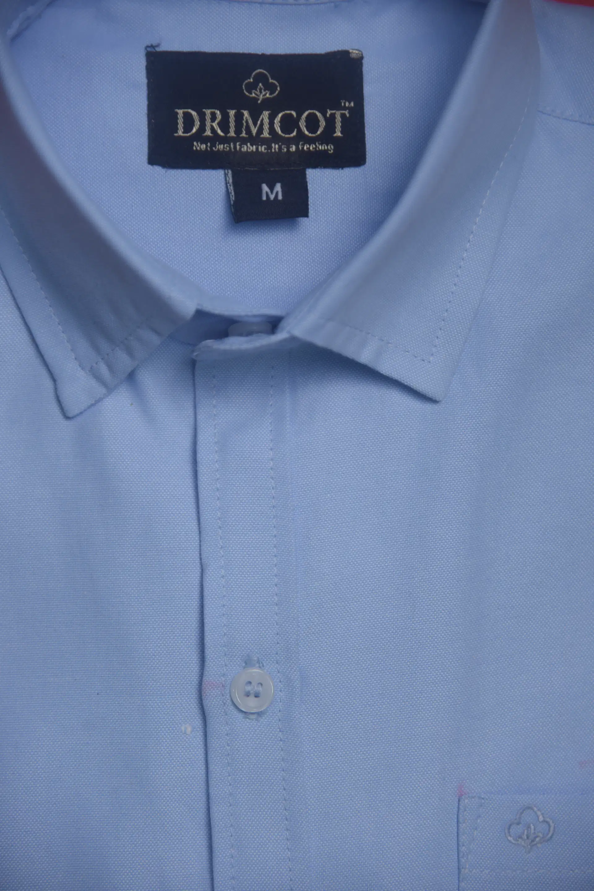 Drimcot Men's Solid Slim Fit Oxford Shirt-M - Image 4