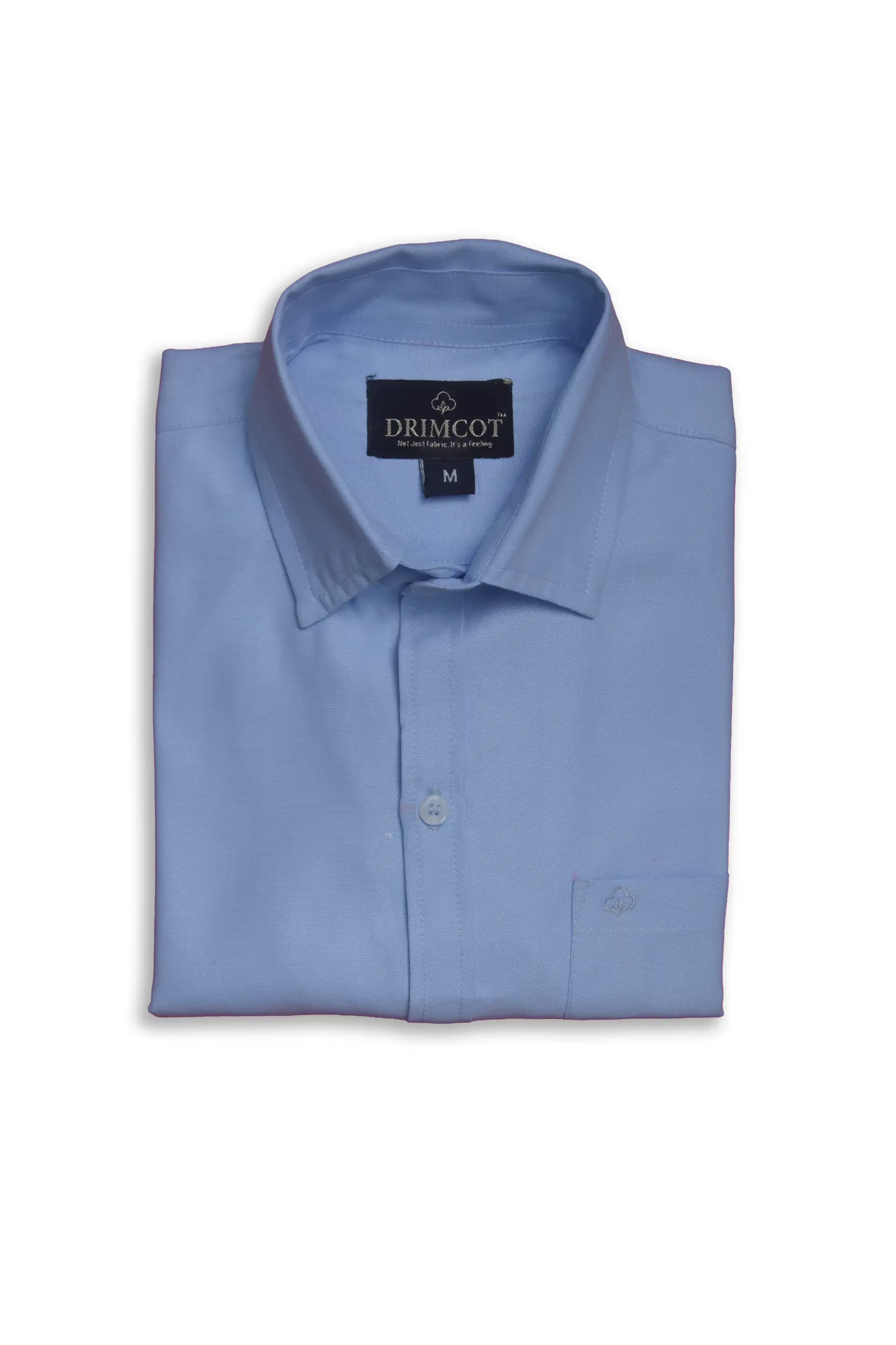 Drimcot Men's Solid Slim Fit Oxford Shirt-M - Image 5